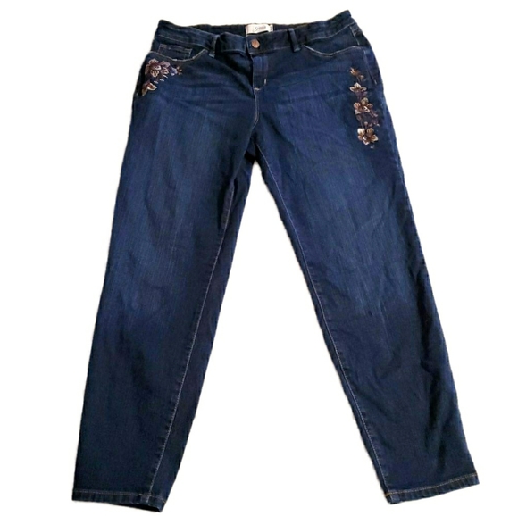 Jessica Simpson Denim - Jessica Simpson Embroidered Ankle Skinny Jeans